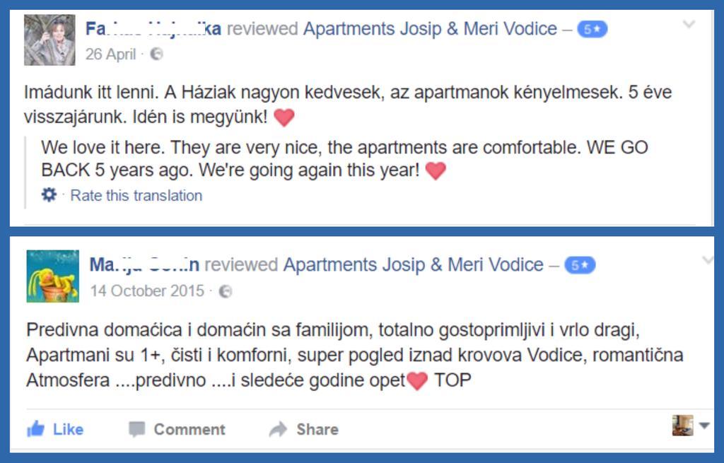 Apartments Meri Vodice Kültér fotó